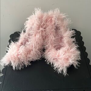 Pink Fluffy Slippers